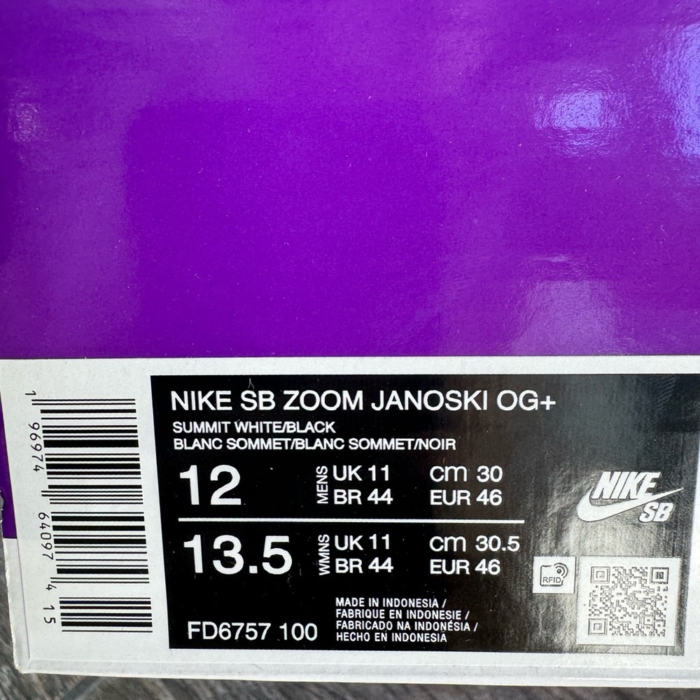 Brand New Nike SB Zoom Stefan Janoski OG+ Men’s Shoes FD6757 100 - Picture 10 of 11